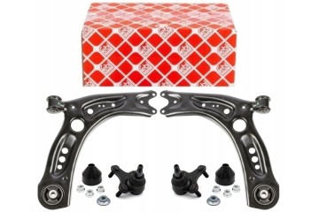 SET OF SWING ARMS PINS FRONT AUDI A3 SEAT LEON OCTAVIA 3 GOLF 7 8 FEBI