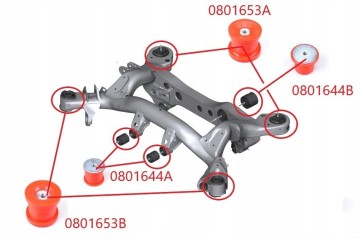 MPBS POLYURETHANE BEAM BUSHINGS BMW E91 E92 E90 Catalog number of the part 0801653AB