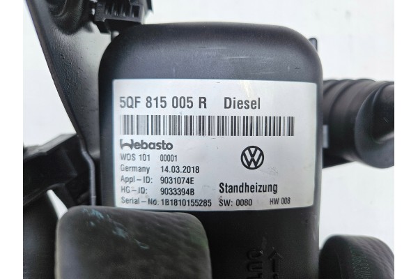Webasto Thermo Top Evo VW Tiguan III 5QF815005R Product weight with unit packaging 5 kg