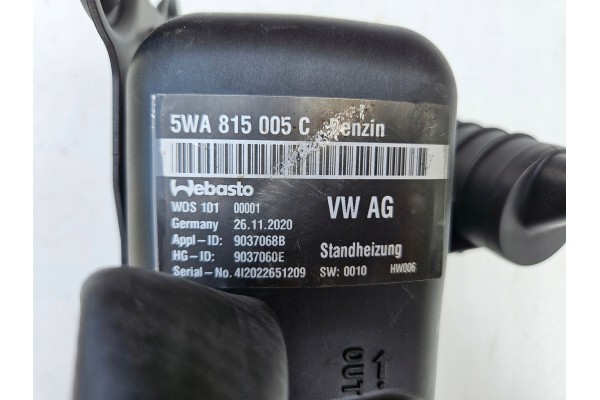 Webasto Thermo Top Evo VW Golf VIII 7 Skoda Octavia 5WA815005C Quality of parts according to GVO O original with manufacturer s 