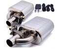 ACTIVE END SILENCERS WITH SOUND ADJUSTMENT THROTTLE SPORTS 3 76mm