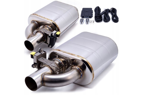 ACTIVE END SILENCERS WITH SOUND ADJUSTMENT THROTTLE SPORTS 3 76mm