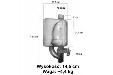 ACTIVE END SILENCERS WITH SOUND ADJUSTMENT THROTTLE SPORTS 3 76mm Catalog number of the original TUMIKI Z KLAPAMI DSE MU EMV002 