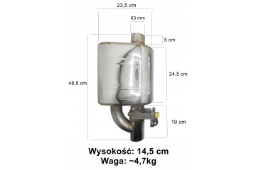 SPORTS DAMPERS WITH THROTTLE 2 5 63mm STAINLESS BASS CONTROLLER Catalog number of the original TUMK BASOWY DSE MU EMV002 63