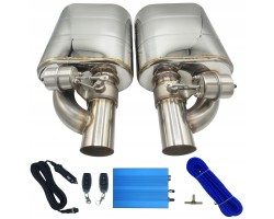 SPORTS SILENCERS WITH PNEUMATIC THROTTLE 3 76mm BASS CONTROLLER
