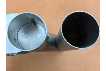 Válvula eléctrica de corte de escape con doble aletas de 2.5 pulgada
