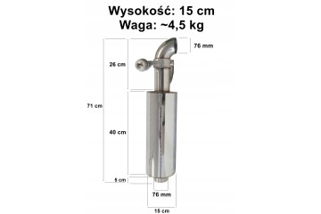 Silenciador de Escape Deportivo 76mm con Válvula de Corte Neumática 