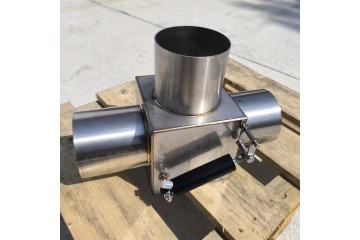 EXHAUST TEE 129MM STAINLESS STEEL SCANIA VALVE AND OTHERS