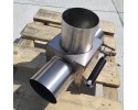 EXHAUST TEE 129MM STAINLESS STEEL SCANIA VALVE AND OTHERS Part manufacturer no brand