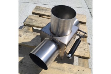 EXHAUST TEE 129MM STAINLESS STEEL SCANIA VALVE AND OTHERS Part manufacturer no brand