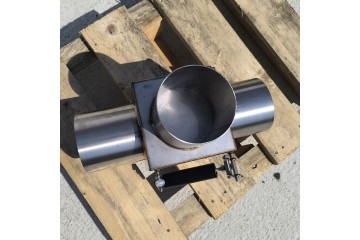 EXHAUST TEE 129MM STAINLESS STEEL SCANIA VALVE AND OTHERS Catalog number of the part 91576T