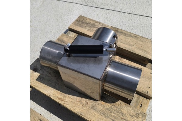 Válvula de Escape en T de 129mm de Acero Inoxidable con Válvula de S
