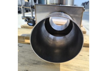 Válvula de Escape en T de 129mm de Acero Inoxidable con Válvula de S