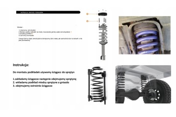 Mitsubishi Pinin Spring Pads 50mm Set Lift 2 Inches EAN GTIN 5904067780071