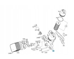 ORIGINAL HOUSING BASE OF MERCEDES BENZ OM278 OIL FILTER