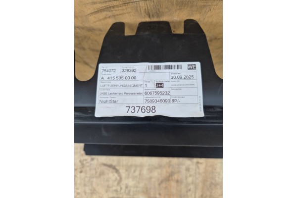 MERCEDES BENZ CITAN W415 Radiator Air Channel Segment A4155050000 Catalog number of substitutes A4155050000
