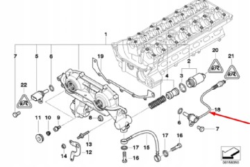 Sensor de posición del árbol de levas BMW Z4 E85 12147539165 3.0 Gas