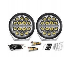 2x Long Range Headlamp DRL 500W LED 12V 24V IP68