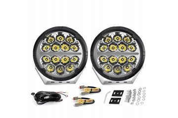 2x Long Range Headlamp DRL 500W LED 12V 24V IP68