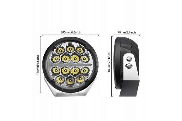 2x Long Range Headlamp DRL 500W LED 12V 24V IP68 Packaging status original
