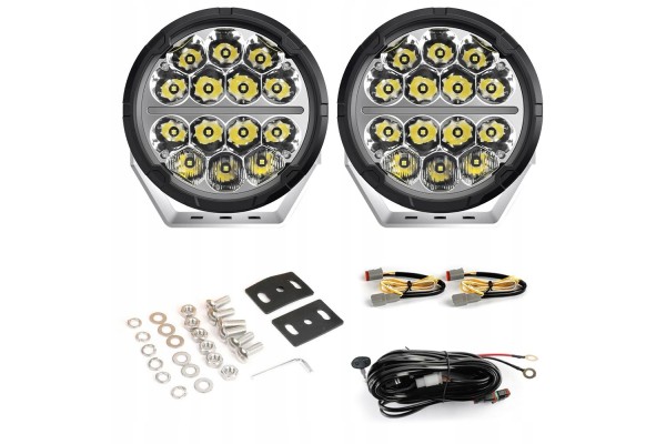 2x Long Range Headlamp DRL 500W LED 12V 24V IP68 Part manufacturer no brand