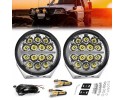 2x Long Range Headlamp DRL 500W LED 12V 24V IP68 Catalog number of the part HJHRFR11