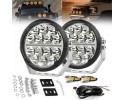 2x Long Range Headlamp DRL 500W LED 12V 24V IP68 Car type 4x4 SUV cargo vans RVs buses trucks passenger cars