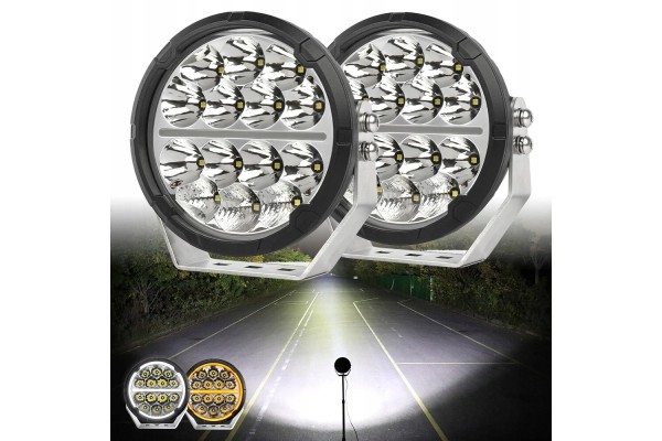 2x Long Range Headlamp DRL 500W LED 12V 24V IP68 EAN GTIN 6904553116154