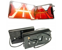 LED rear lamps LED semi trailer tow truck trailer with a STRADA triangle