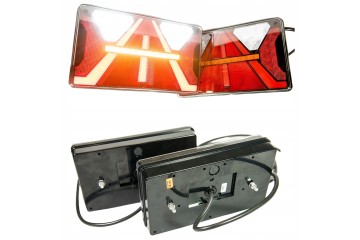 LED rear lamps LED semi trailer tow truck trailer with a STRADA triangle