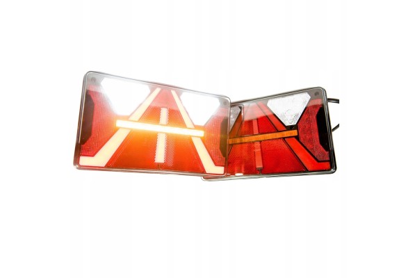 LED rear lamps LED semi trailer tow truck trailer with a STRADA triangle Part manufacturer Horpol