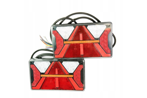 LED rear lamps LED semi trailer tow truck trailer with a STRADA triangle Product weight with unit packaging 4 kg