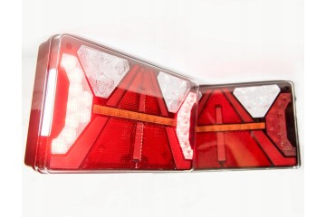 LED rear lamps LED semi trailer tow truck trailer with a STRADA triangle Version European