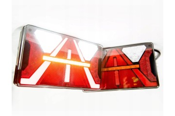 LED rear lamps LED semi trailer tow truck trailer with a STRADA triangle Catalog number of substitutes Lampy do przyczepki