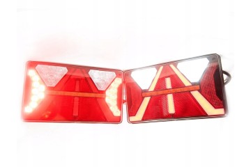 LED rear lamps LED semi trailer tow truck trailer with a STRADA triangle Catalog number of the original Komplet lamp przyczepy