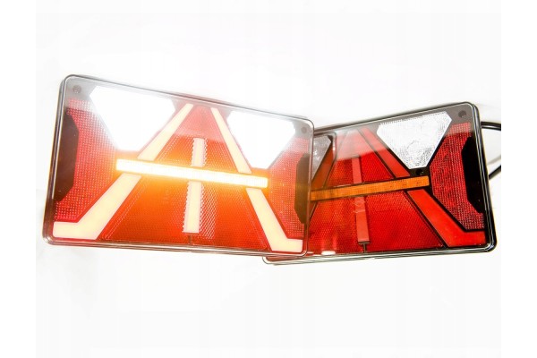 LED rear lamps LED semi trailer tow truck trailer with a STRADA triangle EAN GTIN 5905280380833