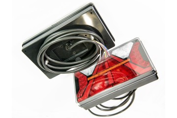 Juego Universal de 2 Luces Traseras LED para Camión, 7 Funciones, Izq