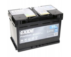 Battery Exide Premium 77Ah 760A EA770 right plus