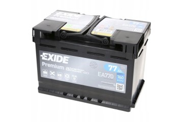Battery Exide Premium 77Ah 760A EA770 right plus Model EA770