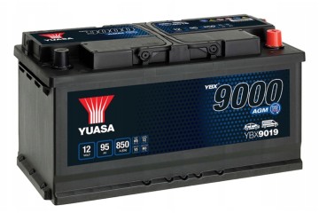 BATTERY YUASA YBX9019 12V 95AH 850A AGM START STOP Catalog number of the part YBX9019