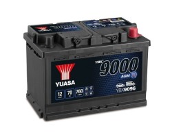 Battery YUASA 12V 70Ah 760A START STOP AGM Plus P YBX9096