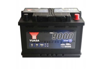 Battery YUASA 12V 70Ah 760A START STOP AGM Plus P YBX9096 Polarity right