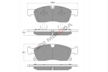 Shields Pads SEMI CERAMIC MIKODA GT GRAND CHEROKEE IV WK2 Front Catalog number of the part 2534