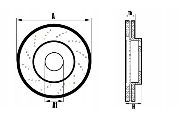 Discos de freno perforados y pastillas delanteras 297mm para MAZDA CX-