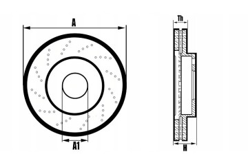 Discos de freno perforados y pastillas delanteras 297mm para MAZDA CX-