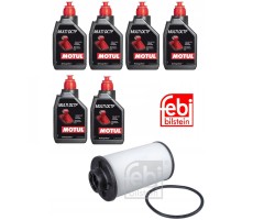 PREMIUM OIL CHANGE KIT DQ250 DSG6 MOTUL 6L FILTER
