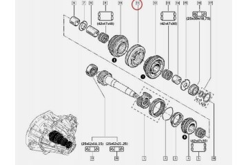 Synchronizer 1 2 Gear RENAULT MASTER TRAFIC OPEL MOVANO VIVARO Catalog number of the part 326049728R
