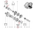 GEARBOX BEARINGS PF6 TRAFIC II VIVARO ORIGINAL Car type cargo vans passenger cars