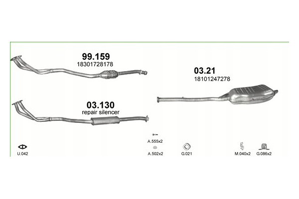 Final silencer BMW E36 capacity 1 8 EAN GTIN 5904157301889