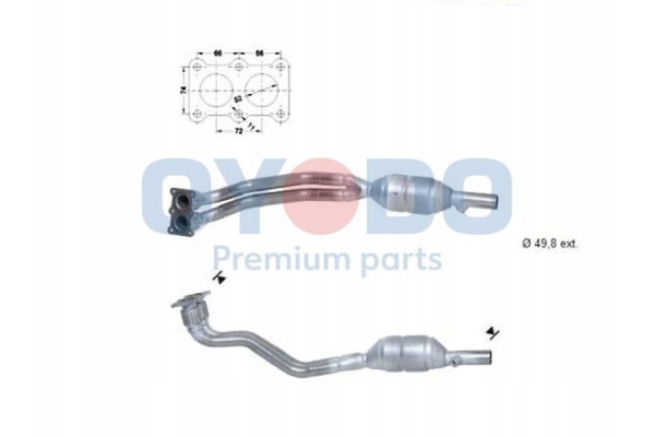 CATALYTIC CONVERTER AUDI SKODA VW CATALYTIC CONVERTER AUDI SKODA OYODO